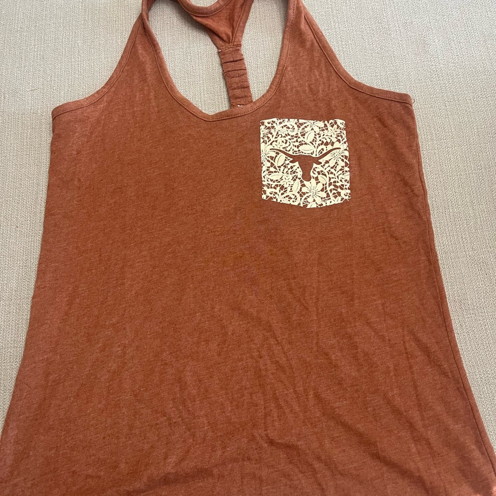 Pressbox Orange Tank Top Racerback